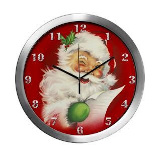 Santa Vintage Modern Wall Clock for $42.50