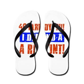 40 Gifts  40 Bathroom  40th birthday design Flip Flops