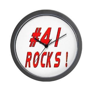41 Rocks Wall Clock for $18.00