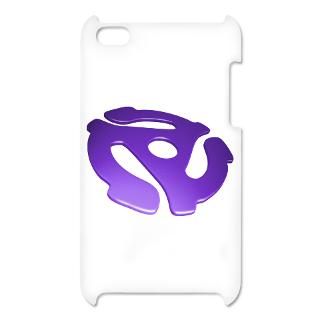 Purple 3D 45 RPM Adapter iTouch 4 Case