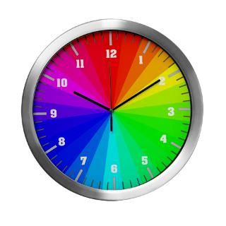 artistic color wheel Modern Wall Clock for $42.50