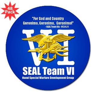 Team Six 3 Lapel Sticker (48 pk) Sticker by geronimo_team_six