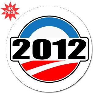 2012 Barack Obama Lapel Sticker (48 pk)