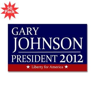Gary Johnson 2012 Rectangle Sticker 50 pk)