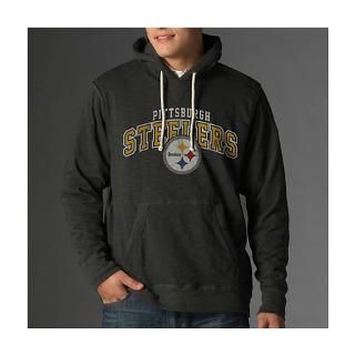 Pittsburgh Steelers Black 47 Brand Slugger Hooded Sweatshirt