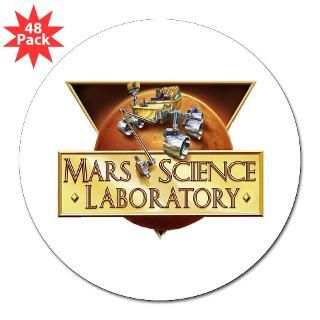 Mars Science Laboratory 3 Lapel Sticker (48 for $30.00