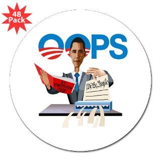 Stickers  Obama at Work 3 Lapel Sticker (48 pk