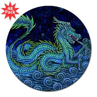  Chinese Dragon 3 Lapel Sticker (48 pk