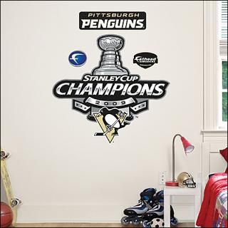 penguins stanley cup champions fathea fathead wall graphic $ 49 99