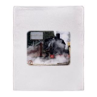 Steam Train Fleece Blankets  Steam Train Throw Blankets