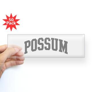 Possum (curve grey) Bumper Sticker (50 pk) for $190.00