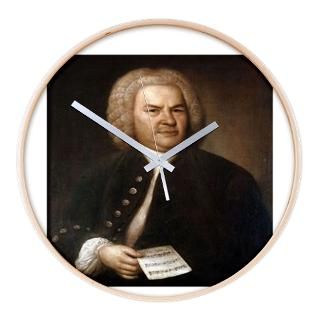 BACH.png Wall Clock for $54.50