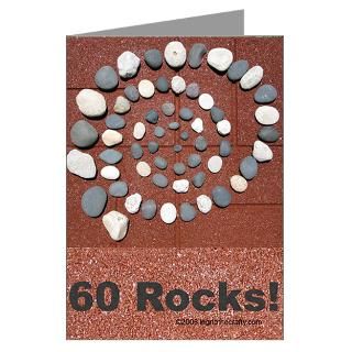 60 Gifts  60 Greeting Cards  60 Rocks Greeting Card