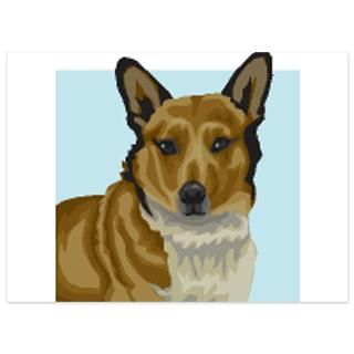 corgi 5.5 x 7.5 Flat Cards