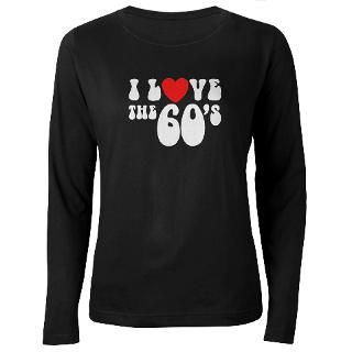 Love the 60s Womens Long Sleeve Dark T Shirt
