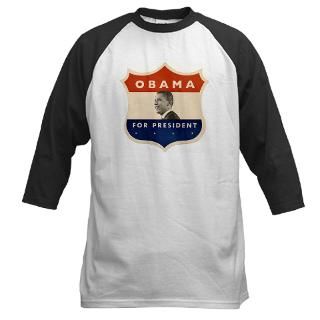 Obama JFK 60 Style Shield Baseball Jersey by ourprez