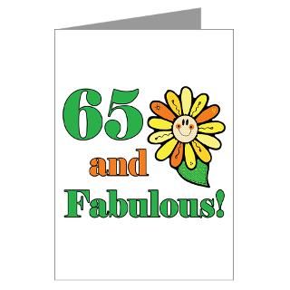 65 Gifts  65 Greeting Cards  Fabulous 65th Birthday Greeting Card