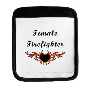 Female Firefighter Tattoo Luggage Handle Wrap