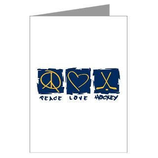Peace.Love.Hockey Greeting Cards (Pk of 10)