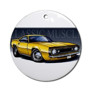 67 Yellow B Ornament (Round) for $12.50
