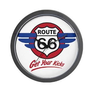 Route 66 Modern Wall Clock by route66search