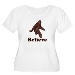Bigfoot T shirts. Believe. Plus Size T Shirt by inktees
