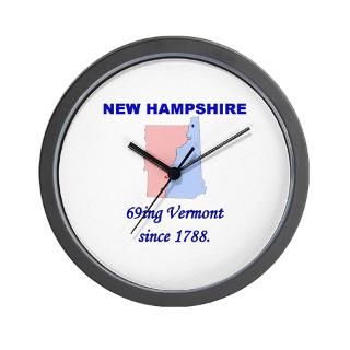New Hampshire 69ing Vermont Wall Clock for $18.00