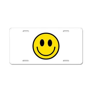 70s Smiley Face Aluminum License Plate for $19.50