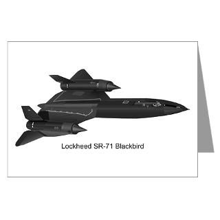 SR 71 Blackbird Greeting Cards (Pk of 20