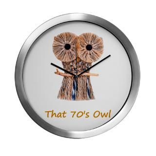 That 70s Owl Wall Clock for $42.50