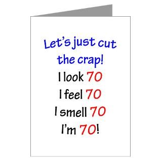 70 Gifts  70 Greeting Cards  Cut the crap 70 Greeting Cards (Pk