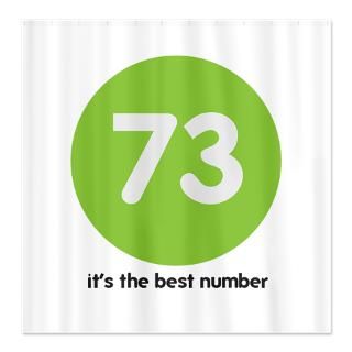 Big Bang Theory 73 Best Number Shower Curtain