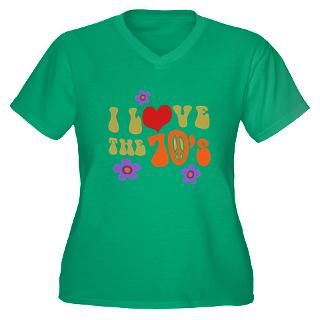 Retro 70S Womens Plus Size Tees  Retro 70S Ladies Plus Size T