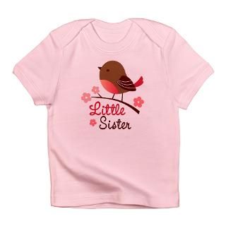 Announcement Gifts  Announcement T shirts  Little Sister Infant T