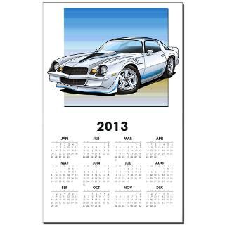 78 81 Camaro White Calendar Print for
