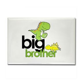 big brother t shirt dinosaur Rectangle Magnet