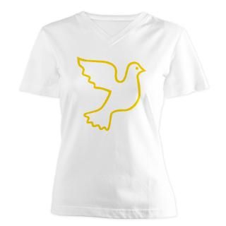 yellow dove women s v neck t shirt $ 17 77