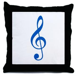 blue clef throw pillow $ 17 77