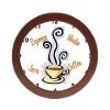 Coffee Themed Wall Clock by whitecatdesigns