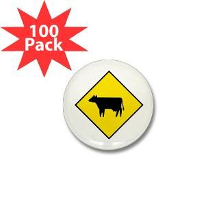 cattle crossing sign mini button 100 pack $ 77 99