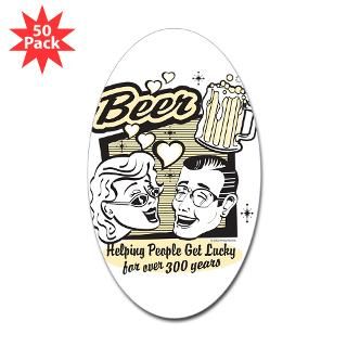 funny beer humor oval sticker 50 pk $ 82 99