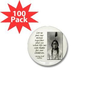 sitting bull quote mini button 100 pack $ 82 99
