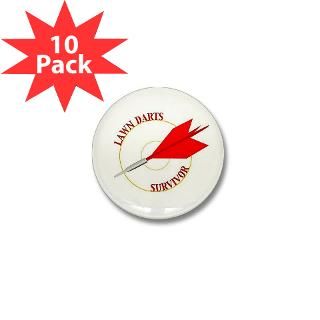 80S Gifts  80S Buttons  Jarts & Lawn Darts Mini Button (10 pack