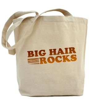 big hair rocks 80 s tote bag