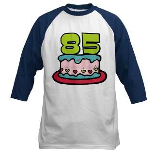 85 Year Old Birthday Cake Long Sleeve T Shirt by keepsake_arts