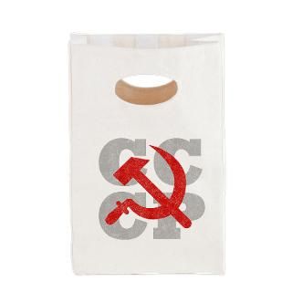 vintage cccp canvas lunch tote $ 14 85