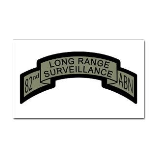 82nd Airborne Long Range Surv Rectangle Sticker by hooahjoes