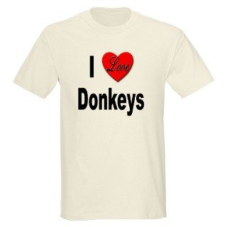 Love Donkeys (Front) Ash Grey T Shirt by stickem