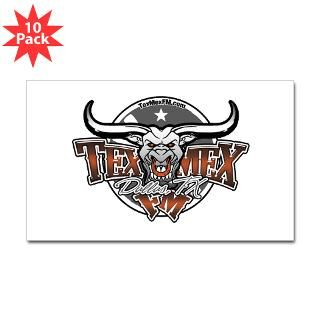 TexMex FM Dallas Gear Rectangle Sticker 10 pk)