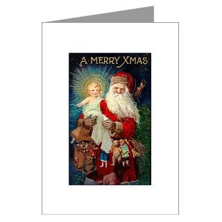 Christmas Gifts  Christmas Greeting Cards  Santa holding Jesus